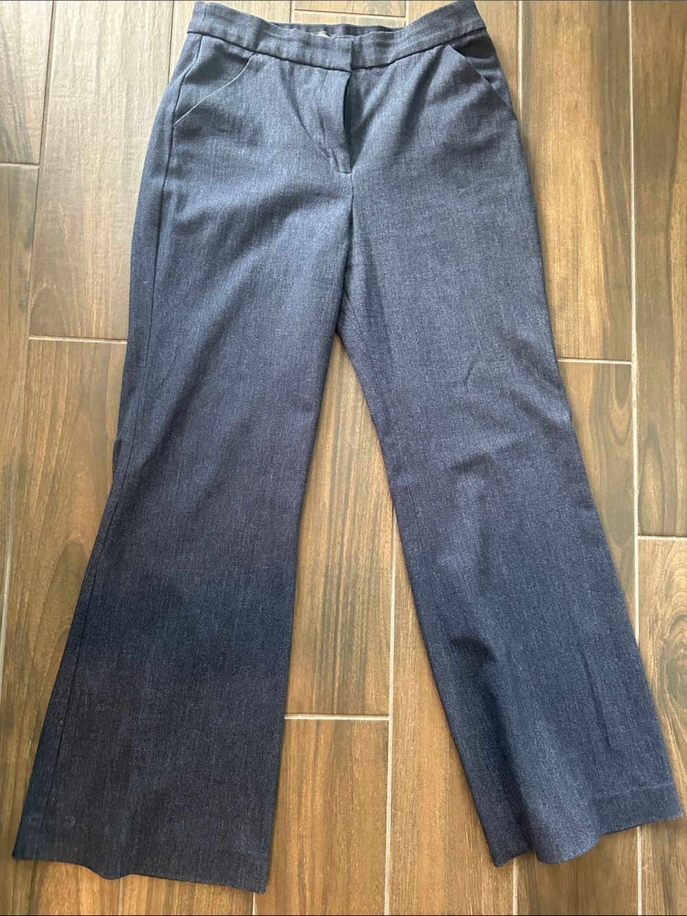 Express editor Flare Trouser high-Rise Dark Blue Wide Leg Jeans 8